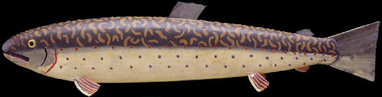 Jesse Ramey, Brown Trout Fish Decoy, fishdecoy, fishdecoys, fish decoys