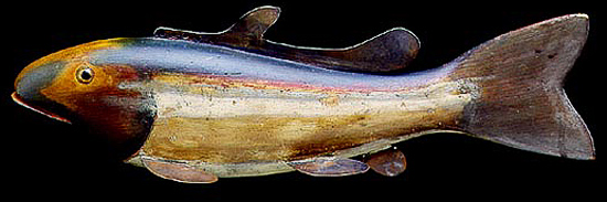 Hans Janner Bass Fish Decoy, 1930