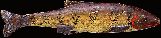 Harry Seymour Perch Fish Decoy, fishdecoy, fish decoy, fish decoys, Maker Unknown